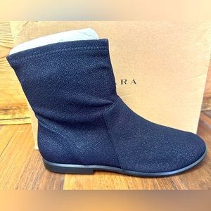 Zara kids botin stretch blue ankle boots size 39 / 6
